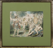 Antique Painting (After) Gérard De Lairesse, ''Mars And Venus'' 1708