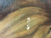 Portrait of Lady Hamilton Vintage Oil Painting After George Romney
