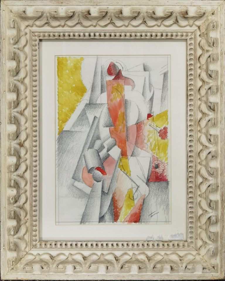 Georges Tesson, "Cubist composition"