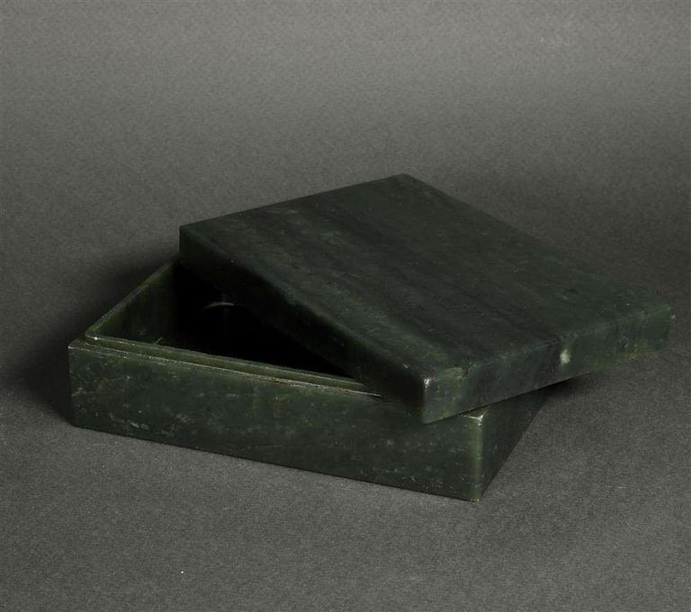 Timeless Elegance: Chinese Jade Rectangular Box - Artistry in Every Detail