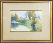 Framed Work On Paper by Paul Pascal ''Landscape''