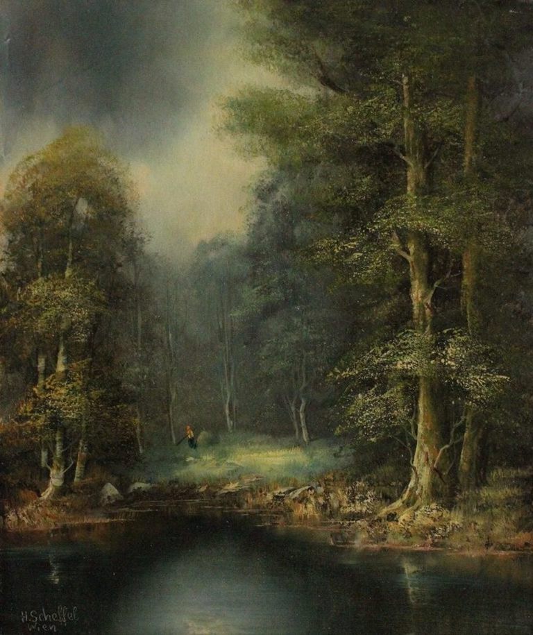 Hans Scheffel,  'Landscape, Forest'