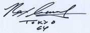 Rex Cawley Signed 6x4 White Card