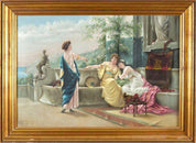 Timeless Masterpiece Oil Painting Three Ladies in the Roman Temple of Vesta