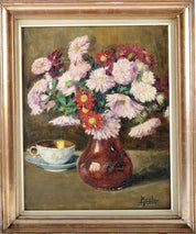 Simon Herve "Still Life With A Flowery Bouquet"