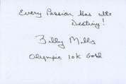 Billy Mills Signed 6 x 4 White Card – USA Olympic Gold Medallist