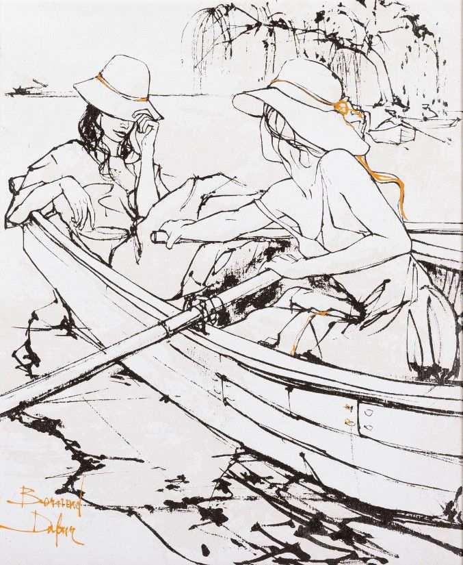 Bernard Dufour "Girls On The Boat"