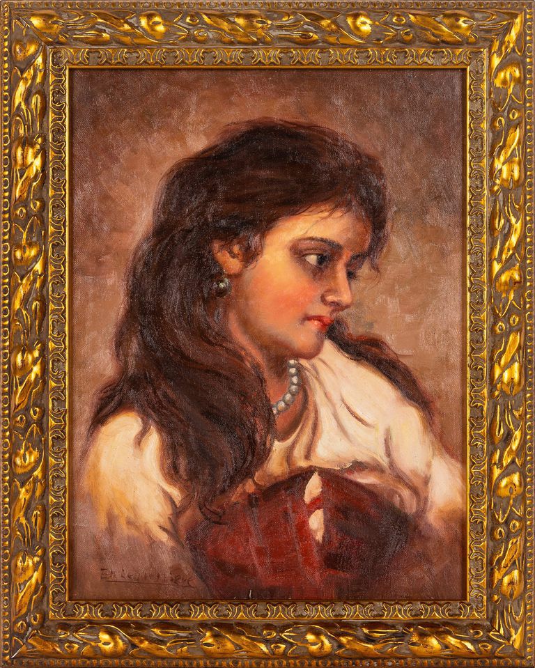 Eugène Anatole Carrière – Girl Portrait