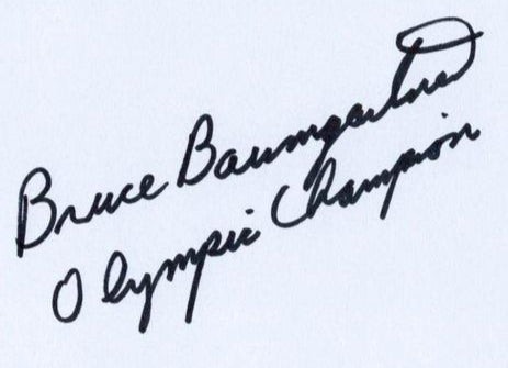 Bruce Baumgartner Signed 6 x 4 White Card – USA Olympic Wrestling Champion