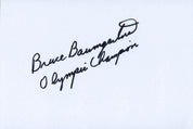 Bruce Baumgartner Signed 6 x 4 White Card – USA Olympic Wrestling Champion