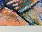 Signed Pastel on Paper Drawing "Genesis" by Canadian Artist Dubie Arie