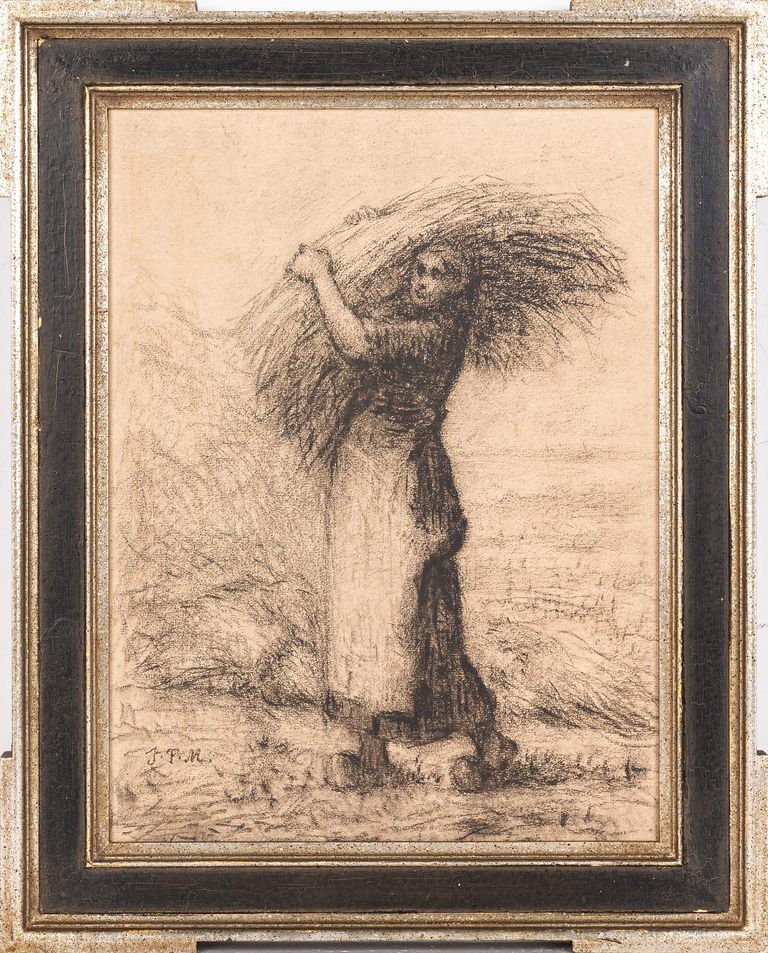 Jean-Francois Millet (After) - Woman Carrying Wheat