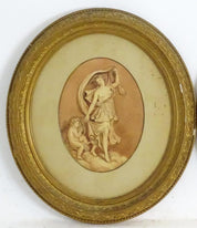 Victorian, English School, Muse with putti