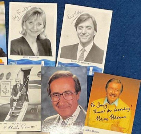 TV Memorabilia Collection – 10 Signed Photos & Postcards