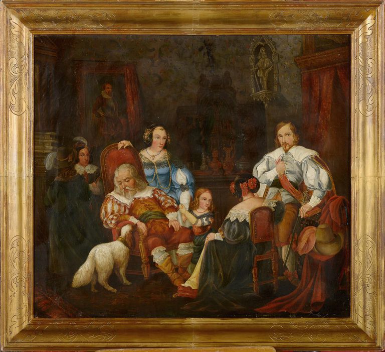 Hamman Edouard Jean Conrad, "The family portrait"