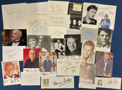 TV Entertainment Collection – 50+ Autographed Cards, Photos & Papers