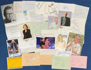 TV Entertainment Collection – 50+ Signed Cards, Photos & Papers