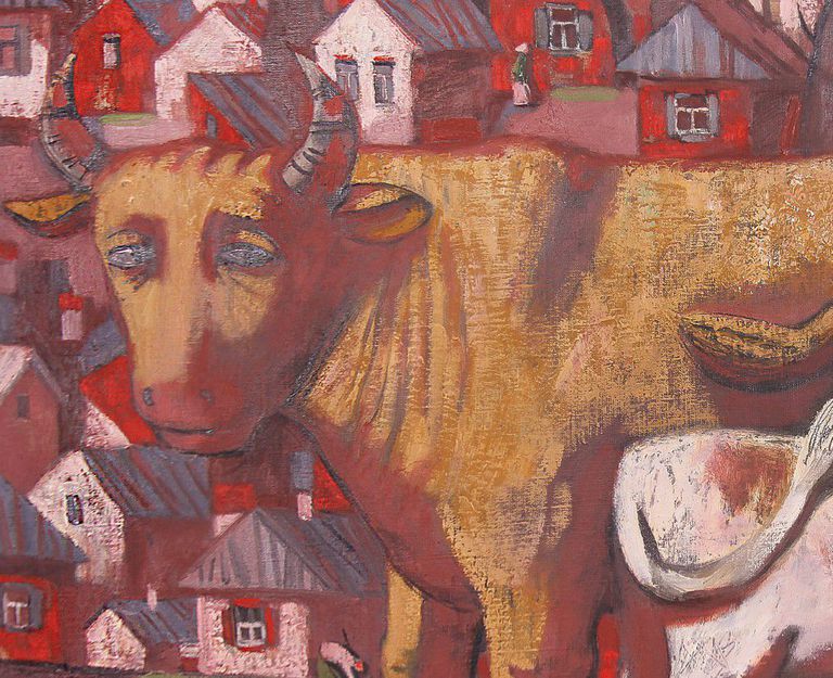 Volodymyr Nosan Cow and Calf 2015