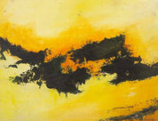 Carveley – Abstract Composition in Yellows, Oranges, and Black