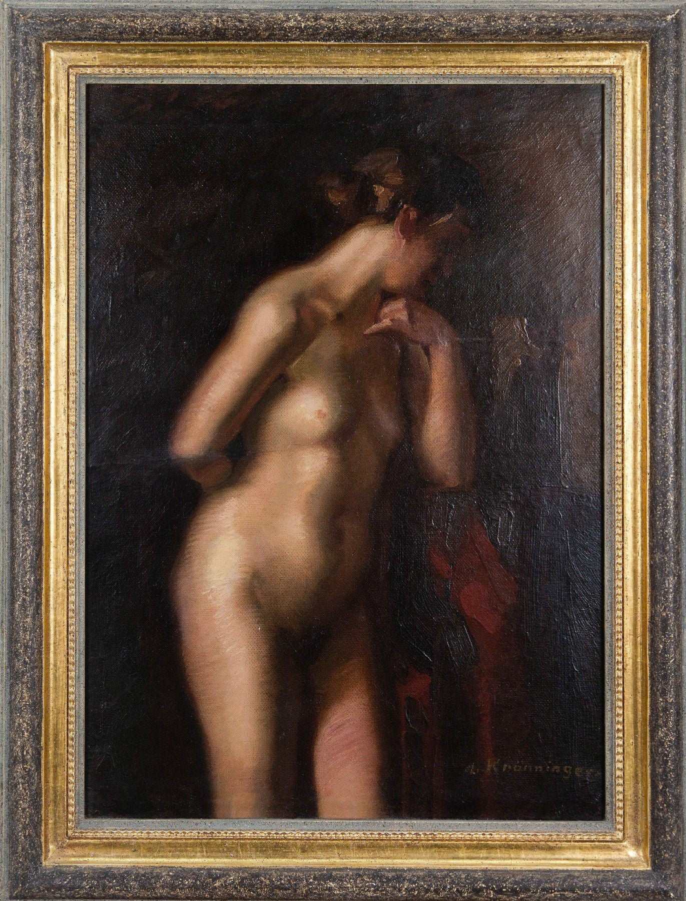 August Kroenninger 'Female Nude Diptych'