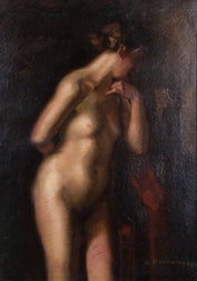 August Kroenninger 'Female Nude Diptych'