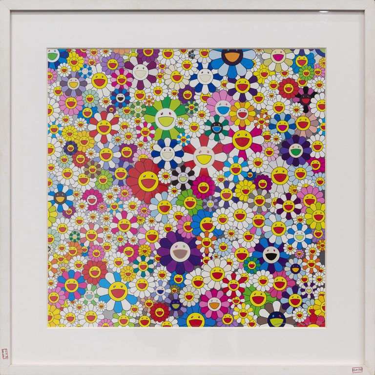 Takashi Murakami 'Flower blossoming' Original Limited Edition Hand-signed Print