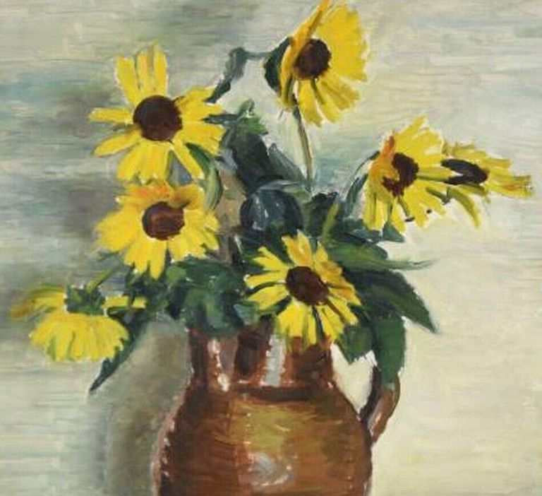 Karl Einhart, "Sunflower Bouquet"