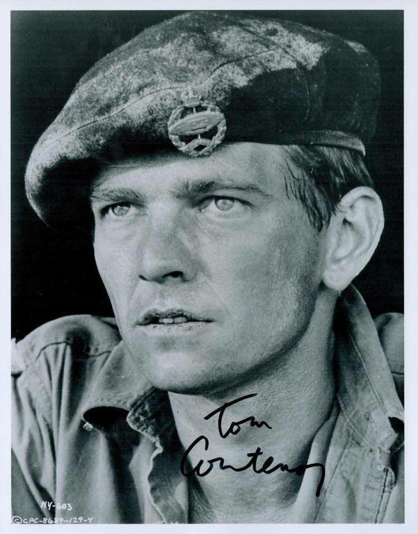 Tom Courtenay Signed 10x8 Black and White Vintage Photograph