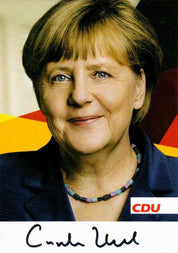 Angela Merkel Signed 6x4 Colour CDU Photograph