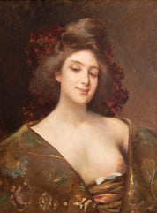 Etienne Albert Joannon-Navier (Manner Of) Portrait of a lady in oriental dress