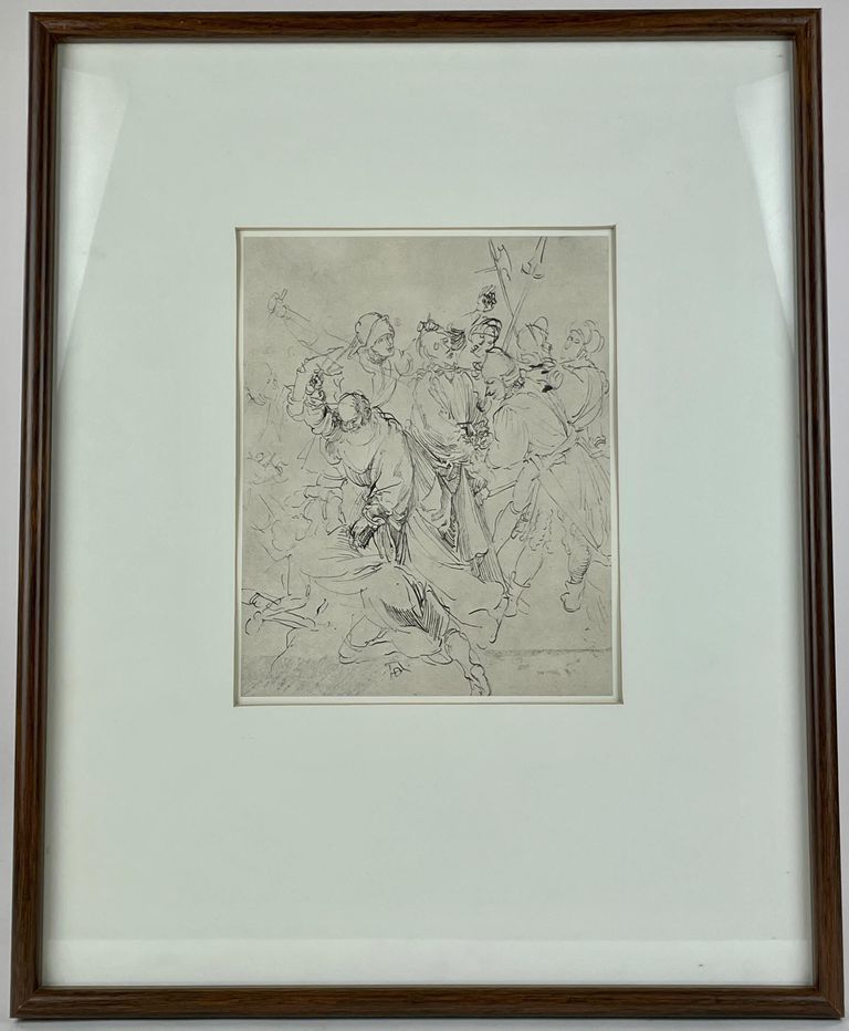 Rare Renaissance Antique Print - Albrecht Durer 'The Arrest of Christ'