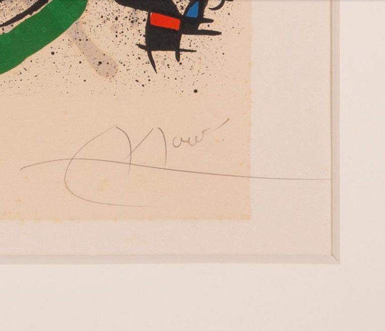 After Joan Miro  'After looking in the mirror' - Lithograph Print