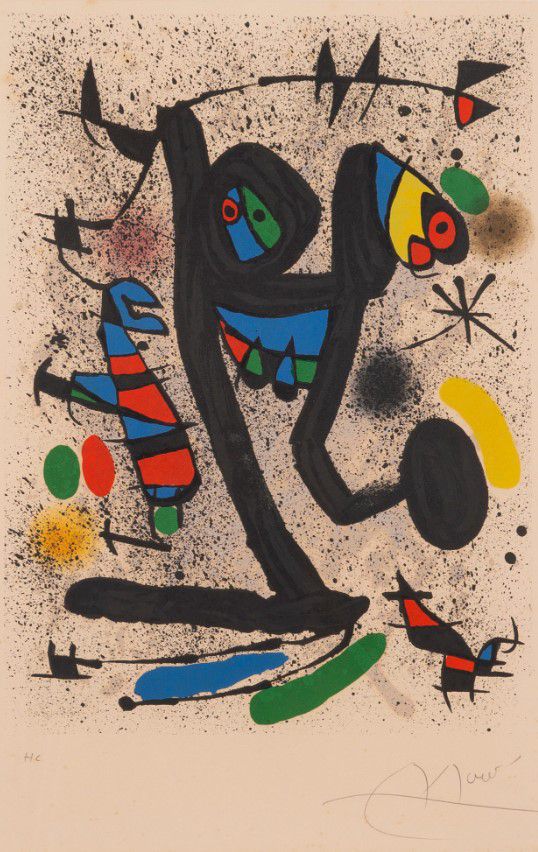 After Joan Miro  'After looking in the mirror' - Lithograph Print