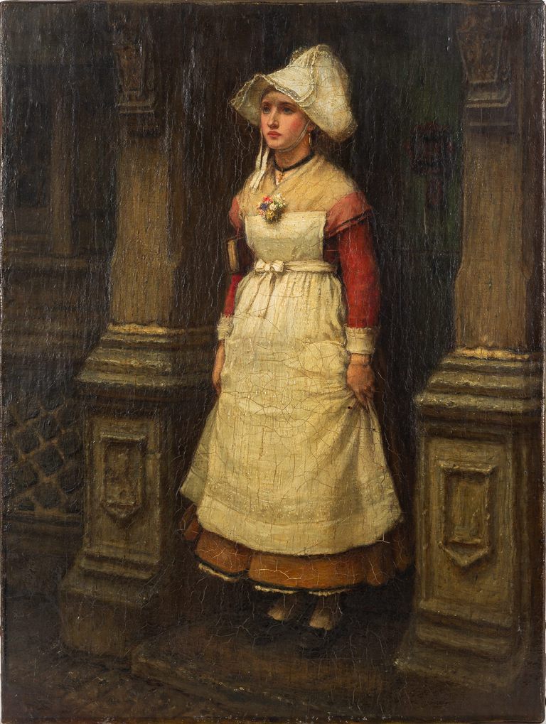 George Henry Boughton, RA (1833-1905) – "Sunday Morning"