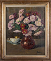 Simon Herve "Still Life With A Flowery Bouquet"