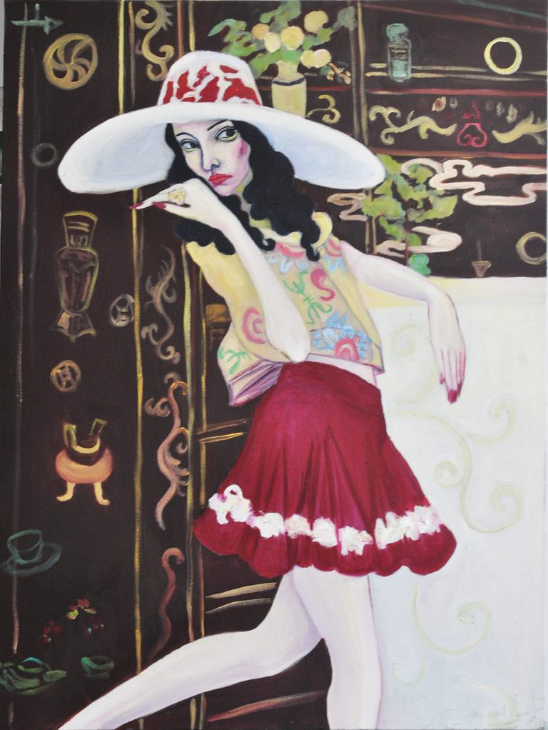 Original Painting Titled 'Spring' by Contemporary Listed Artist 'Minfei Li