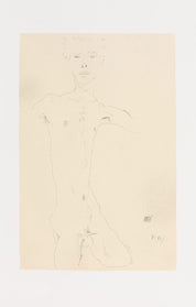 Egon Schiele (After) - Standing Male Nude