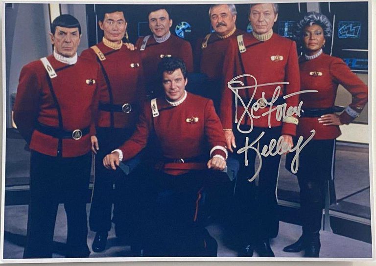 DeForest Kelley Signed 12x8 Photo – Star Trek