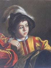 19th Century Antique Oil Painting,  'Gypsy Prista Boy'