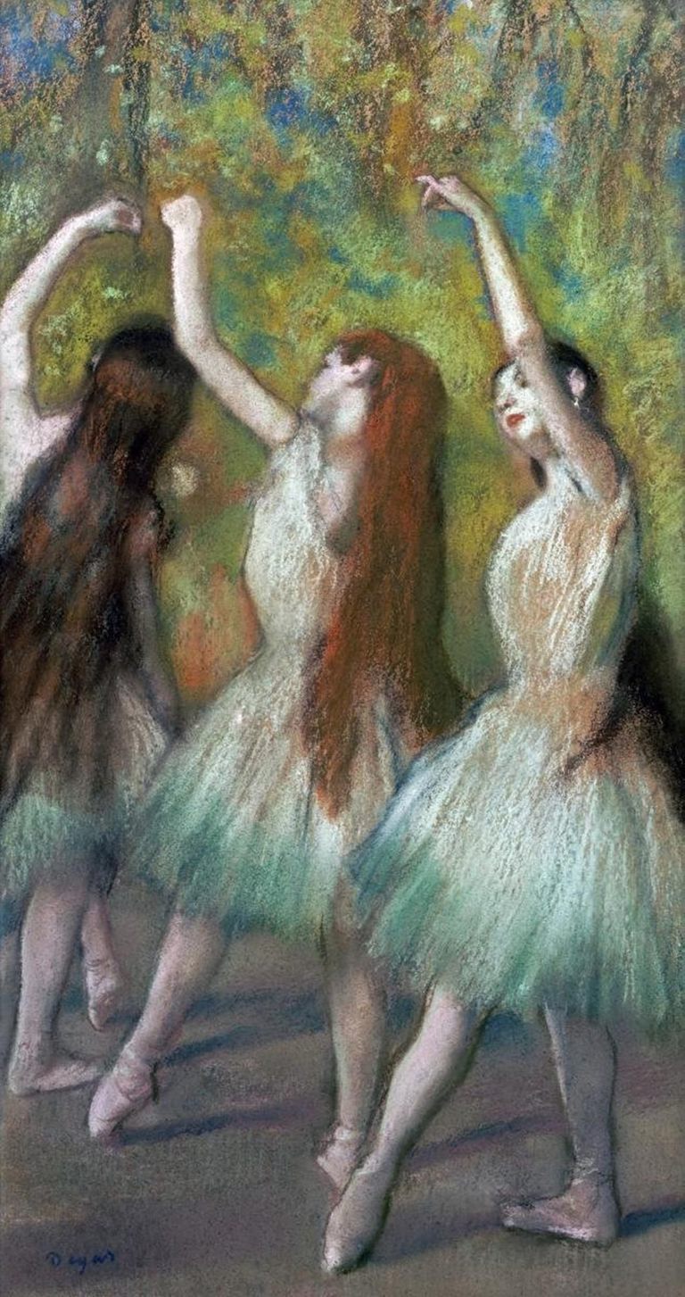 (After) Edgar Degas - 'Green Dancers'