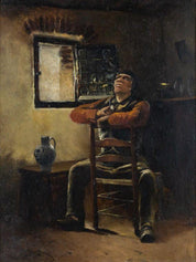 Piet J. Neuckens "Sitting young man"