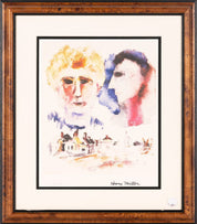 Lovers Dreaming by Henry Miller (1891 - 1980) Limited Edition Lithograph