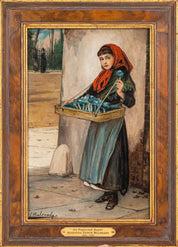 Augustus Edwin Mulready (1844–1905) –An Eye to an Expected Buyer & A London Newsboy