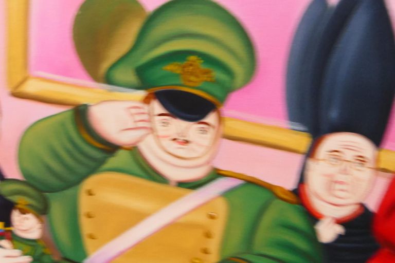 (After) Fernando Botero, "The Military Junta"