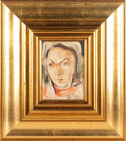 Circa 1940 'Portrait of a Woman in a White Bonnet'