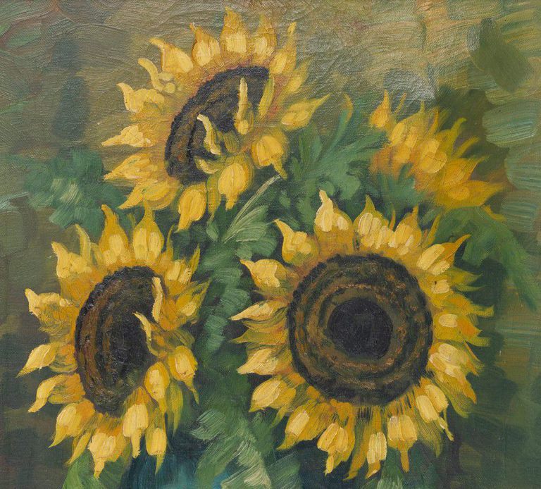 Tilly Moes Sunflowers in vase