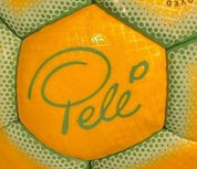 A Yellow and Green Café Pelé Football Owned by Pelé