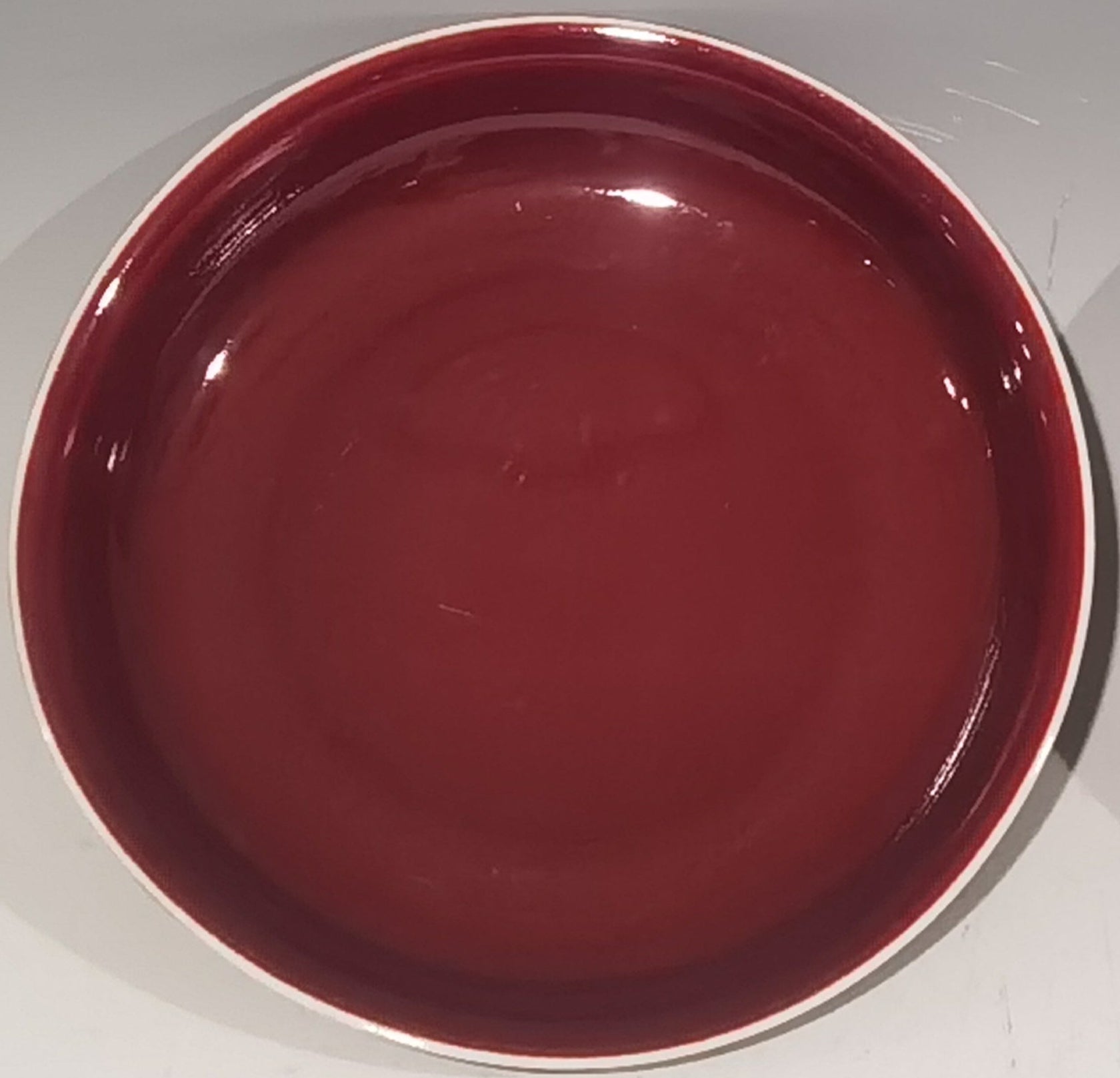 Red Porcelain Plates