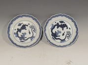 Pair of Blue and White Dishes