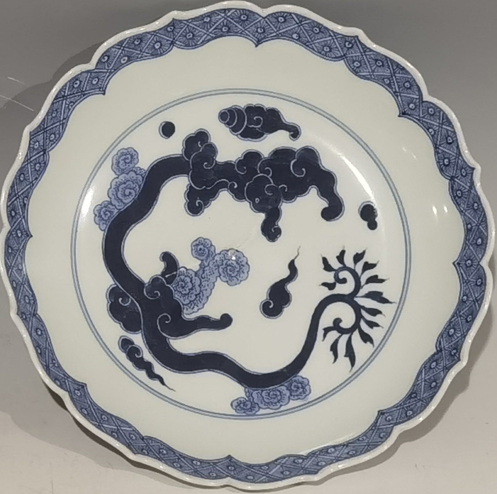 Pair of Blue and White Dishes